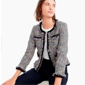 NWT J.Crew Lady Metallic Tweed Jacket